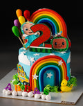 Cocomelon Rainbow Duck Cake
