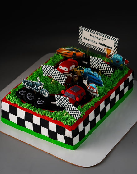 Race Car Track Cake