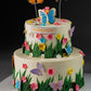 Butterfly Garden Cream Cake
