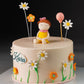 Floral Balloon Cream Cake