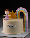Pink Rainbow Sunshine Cake