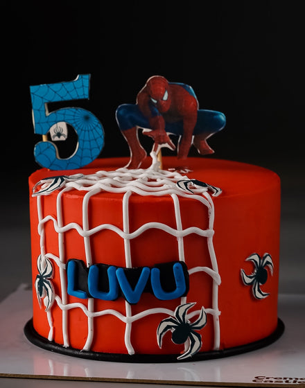 Spiderman Hero Cream Cake