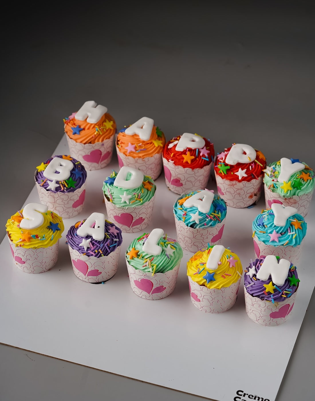 Alphabet Letter Cupcakes