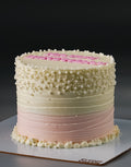White Ombre Pearl Cake