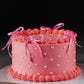 Pink Vintage Ribbon Cake