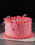Pink Vintage Ribbon Cake