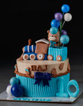 Teddy and Train Baby Cake