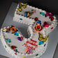 Butterfly Number Cake