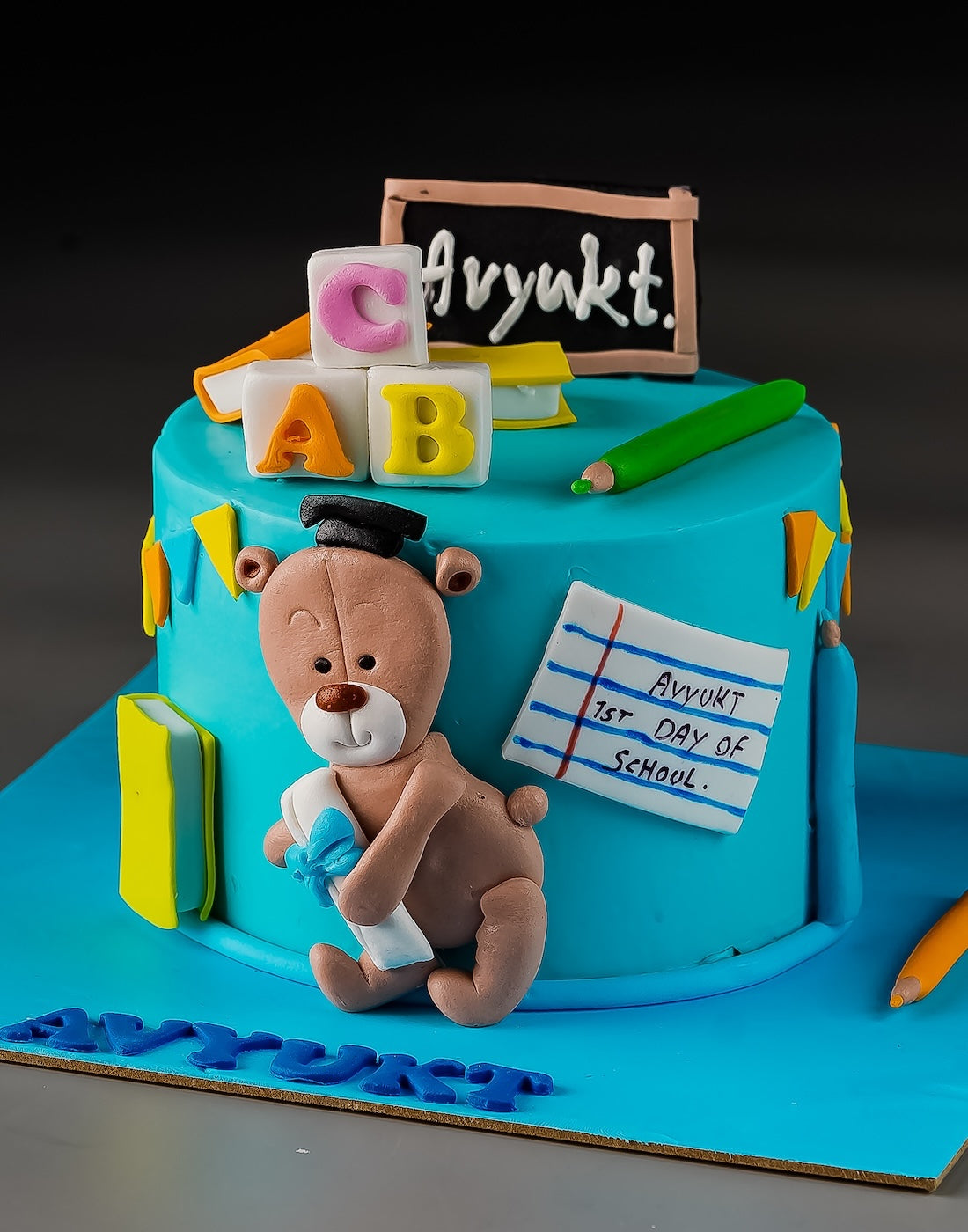 Study Buddy Teddy Cake