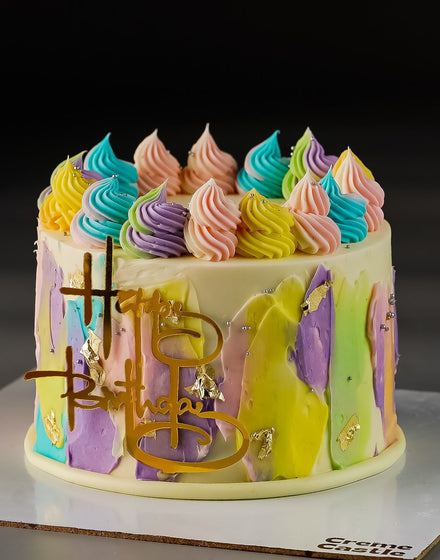 Rainbow Ombre Dream Cake