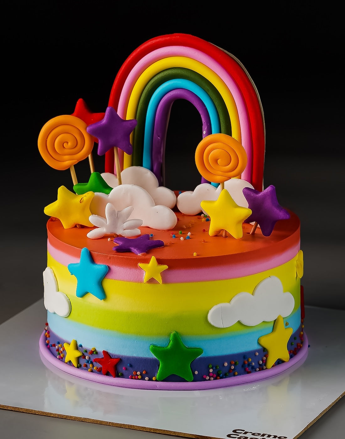 Cloudy Rainbow Cake
