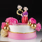 Floral Couple Celebration Cake