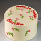 White Floral Cream Cake