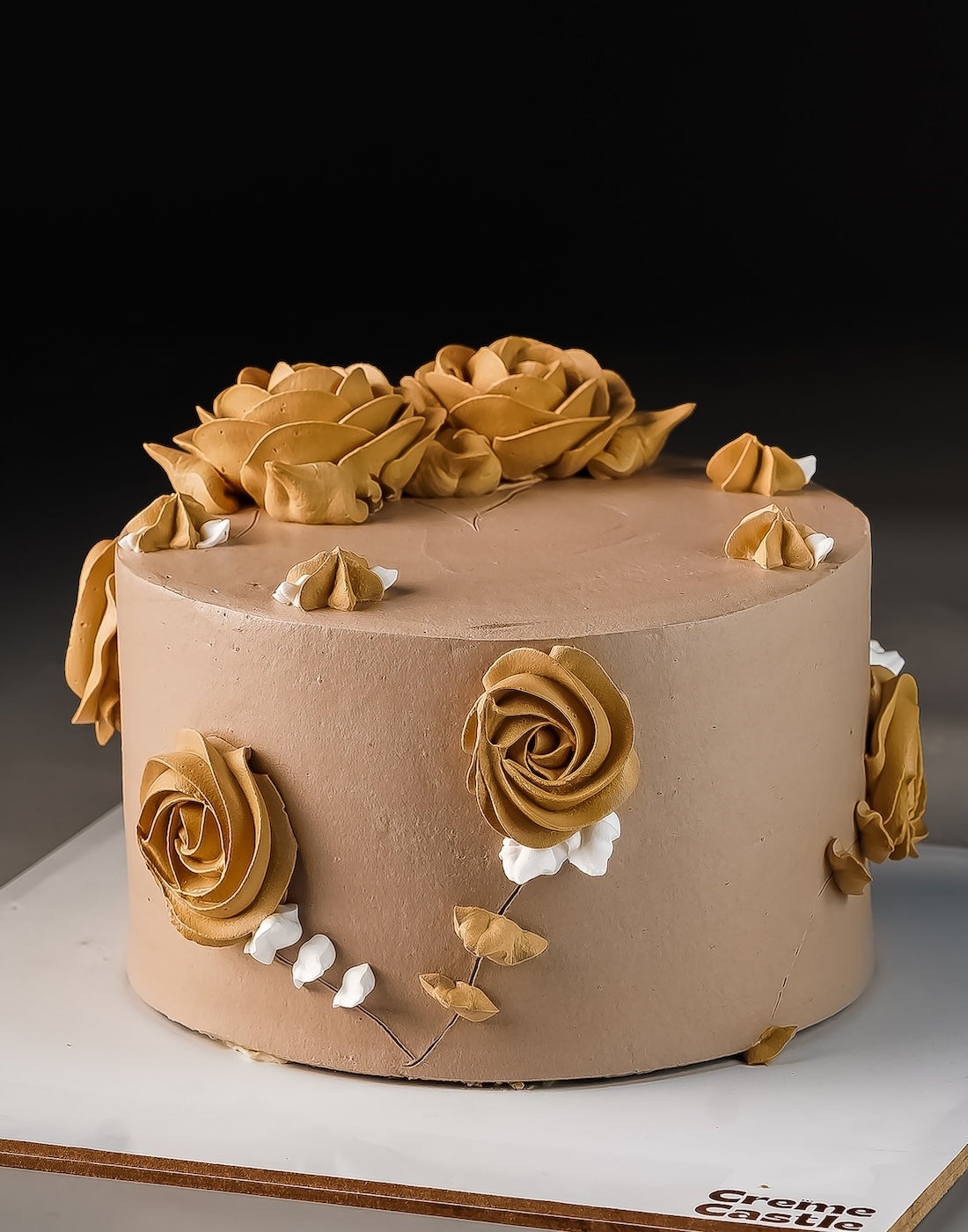 Earth Toned Bloom Cake