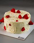 White Heart Lover's Cake
