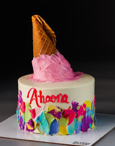 Ice cream cone cake