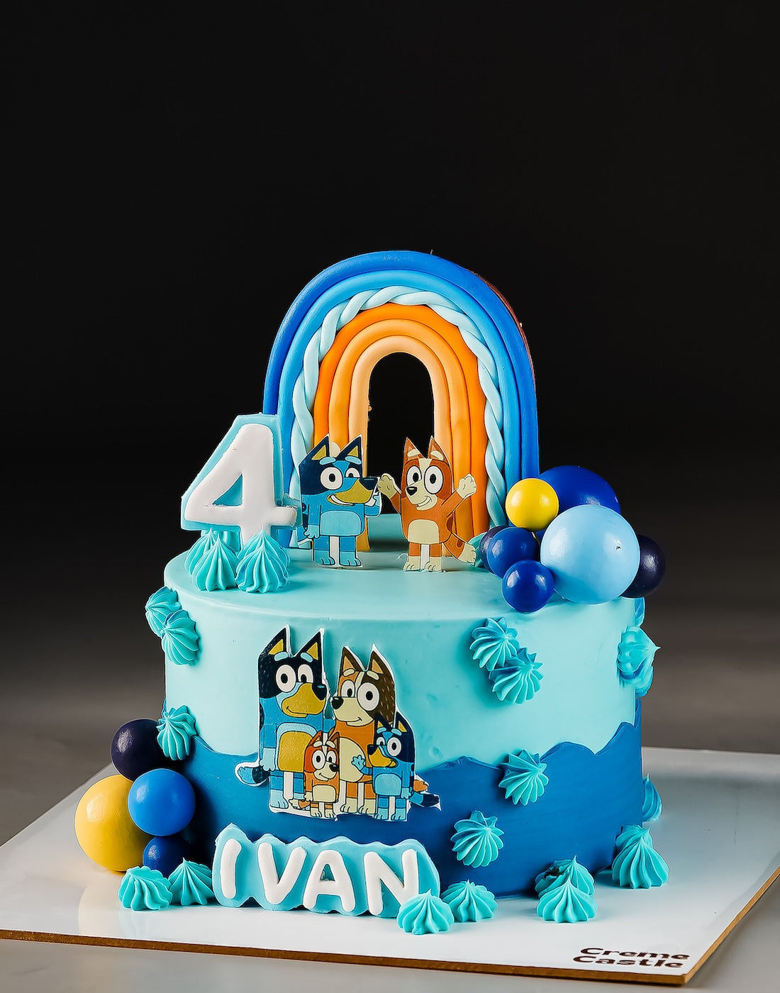 Beau and brodie cartoon cake