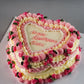 Vintage Floral Cream Cake