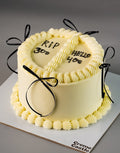 White Bow Ribbon Girl Cake