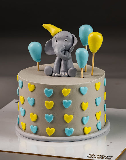 Elephant Cake for Kids - Creme Castle