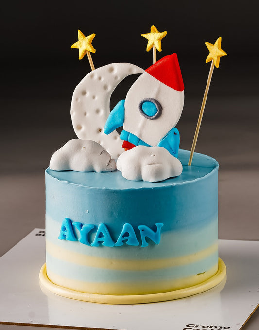 Space and Rocket Cake