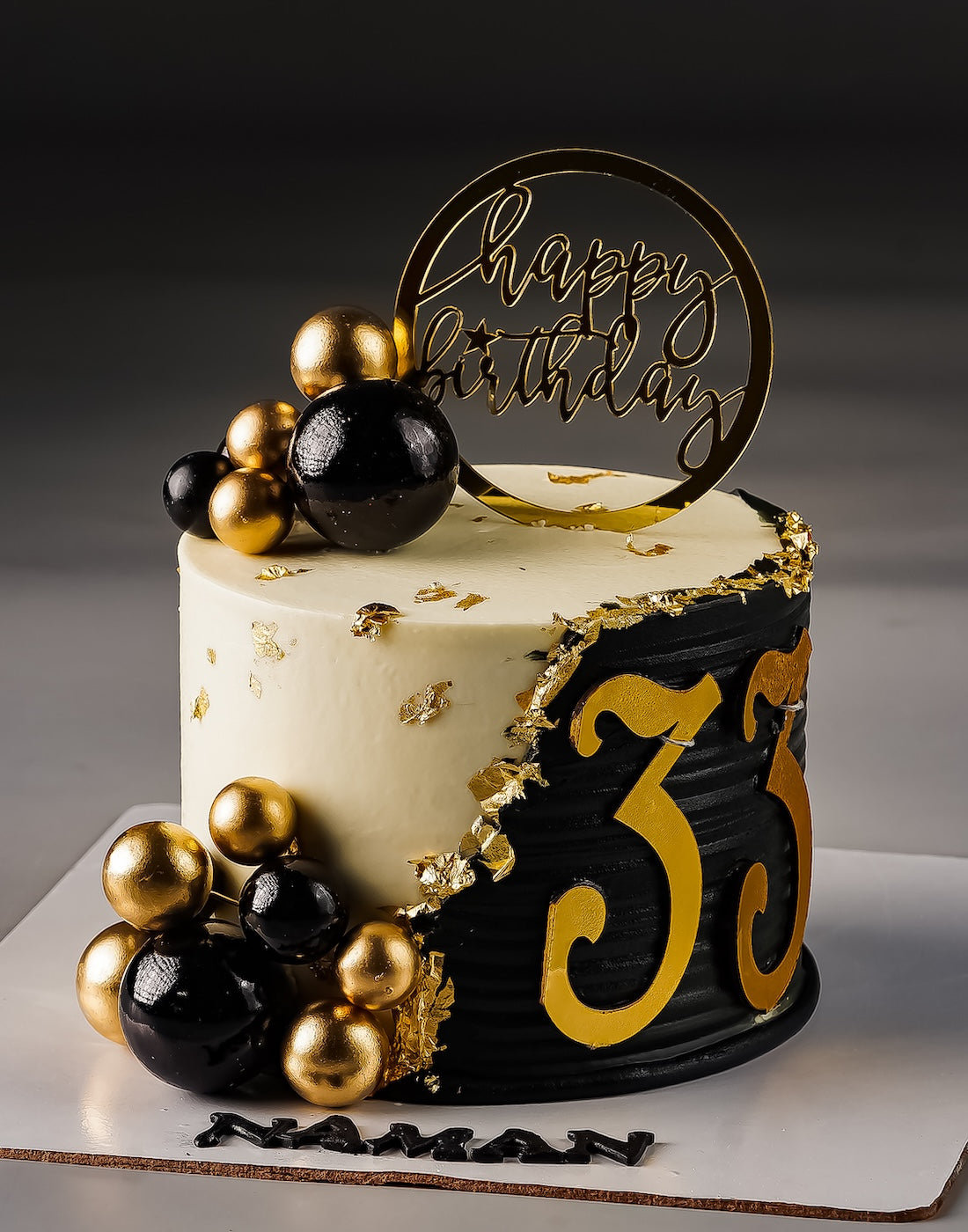 Golden Balls cake
