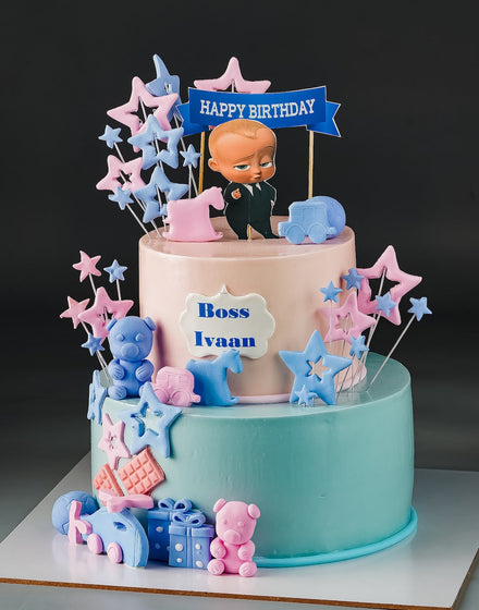 Boss Baby Cake for Son - Creme Castle