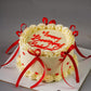 White Bow Minimalist Cake