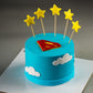Superman Hero Birthday Cake