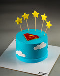 Superman 1st Birthday Cake for Son