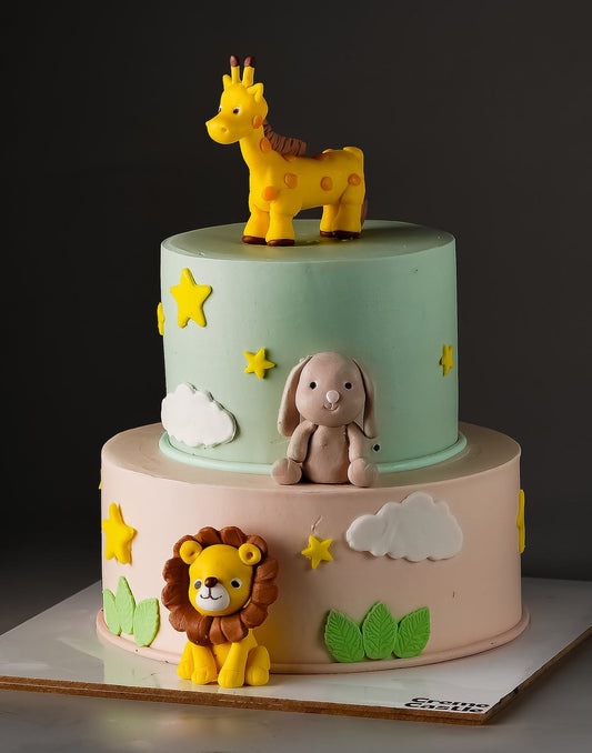 Jungle Safari Cream Cake