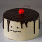 Korean White Drip Cake