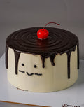 Korean White Drip Cake