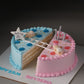 Baby Shower Twin Bears Cake