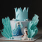 Elsas Frozen Snowflake Cake