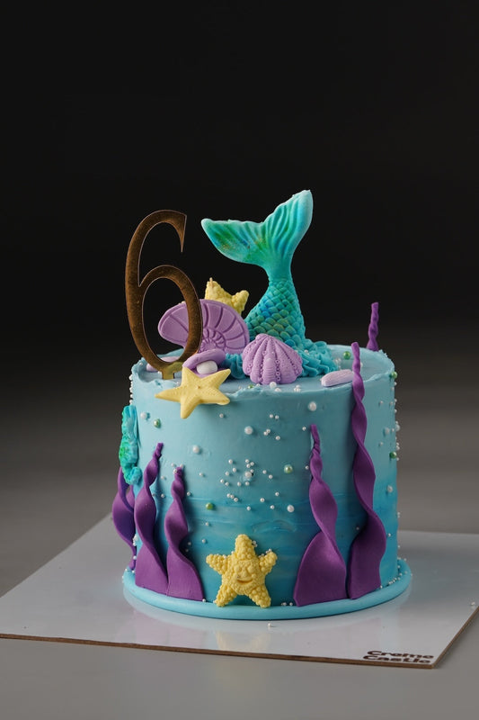 Mermaid Wave Birthday Cake