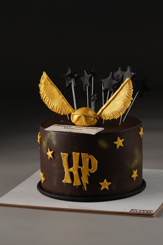 Golden Snitch Harry Potter Cake