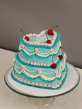 Vintage Vibes Wedding Cake