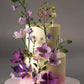 Floral Lavendar Wedding cake