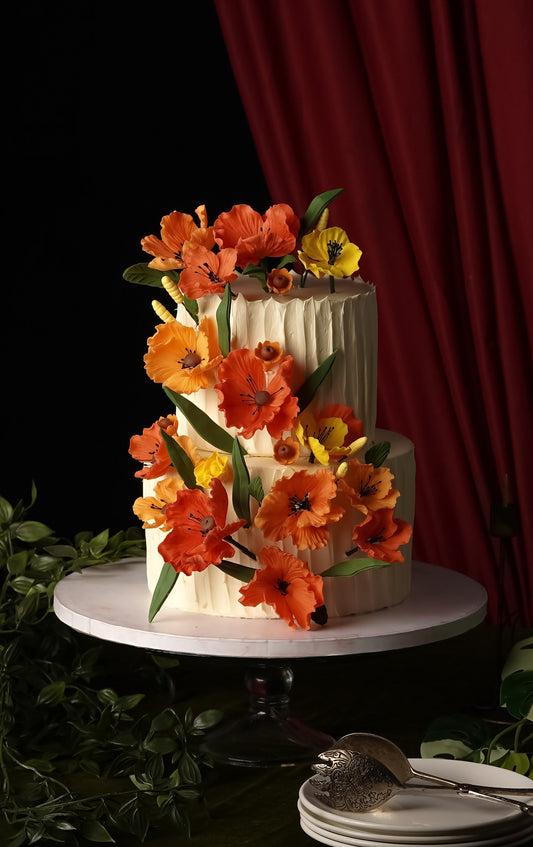 Orange Blossom Wedding Cake