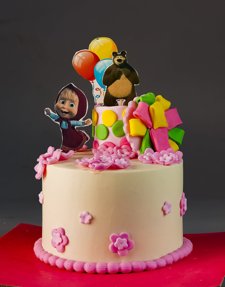 Masha & Bear Cakes | Kids Cake Designs Noida & Gurgaon - Creme Castle