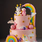 Unicorn Rainbow Theme Cake