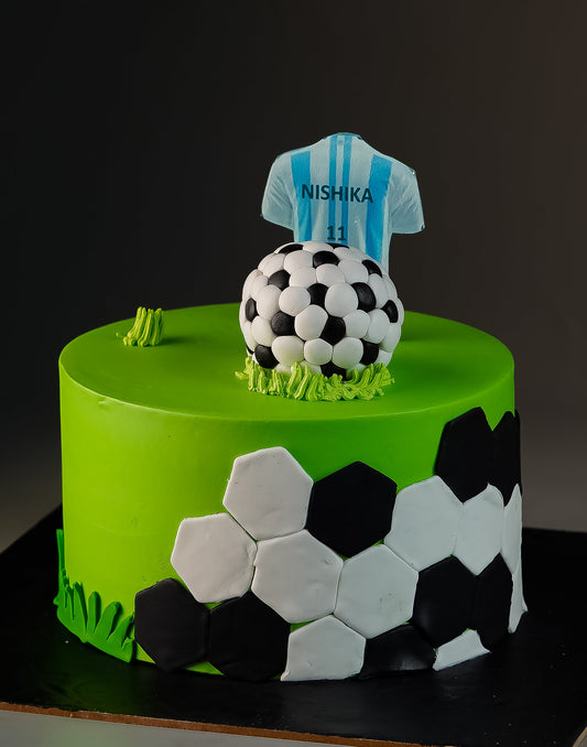 Messi Football Birthday Cake