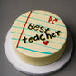 Best Teacher Theme Cake