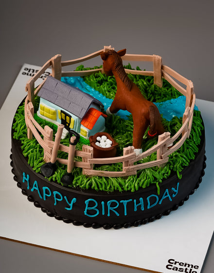 Farm Animals Birthday Cake