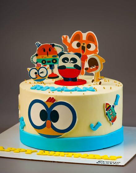 Lingo Kids Cartoon Cake