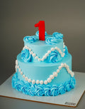Floral Pearl Cream Cake