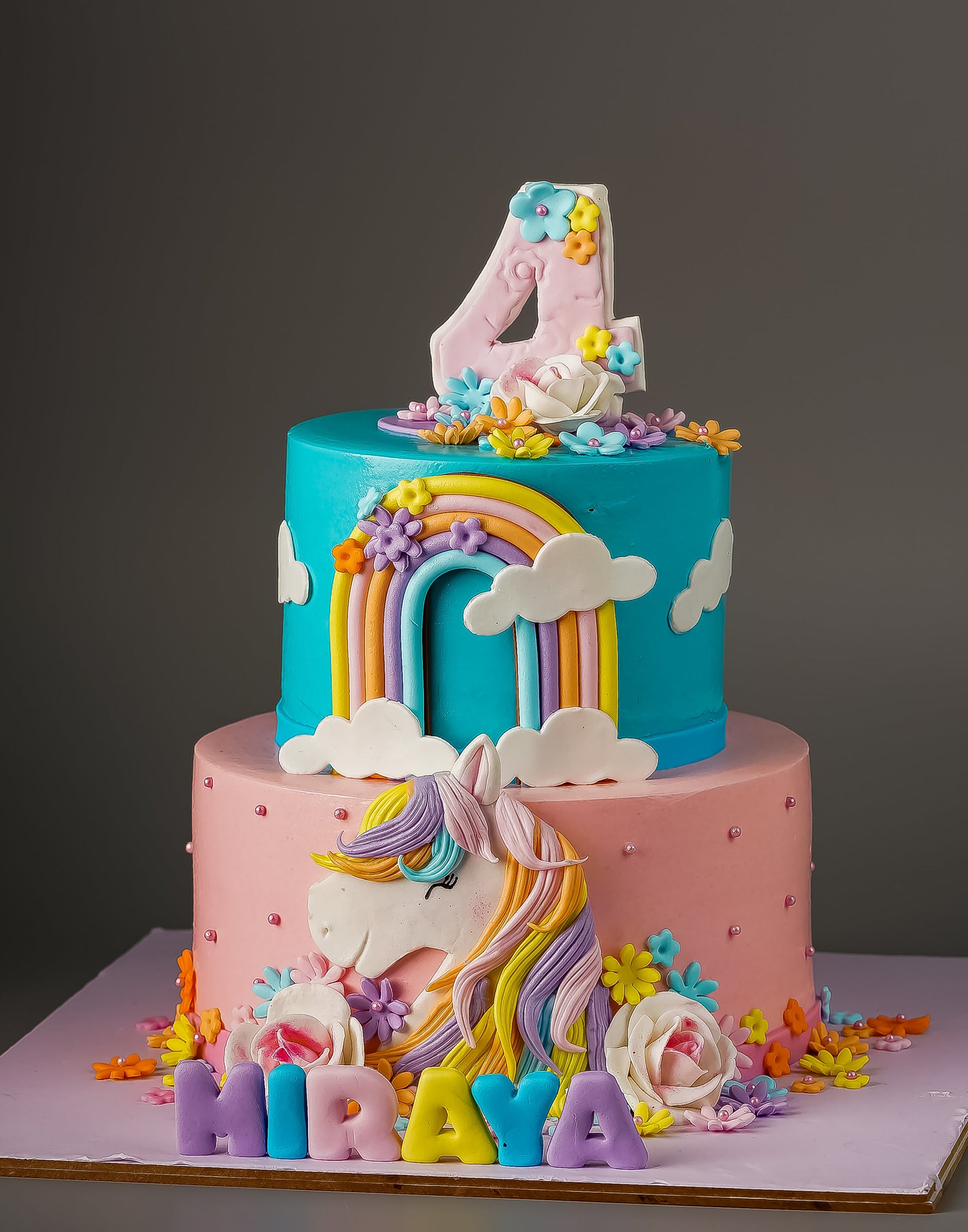 Unicorn Rainbow Kids Cake