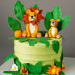 Jungle Lion Bear Cake