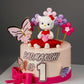 Hello Kitty Floral Pink Cake